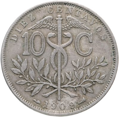 купить Боливия 10 сентаво (centavos) 1909