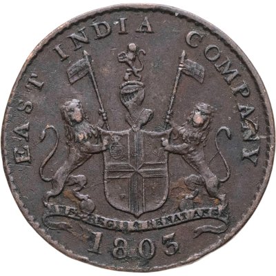 купить Британская Индия 5 кэш 1803