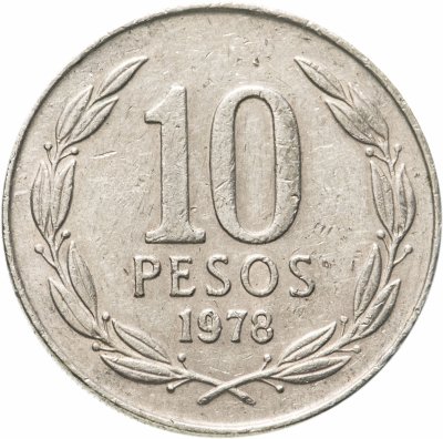 купить Чили 10 песо (pesos) 1978
