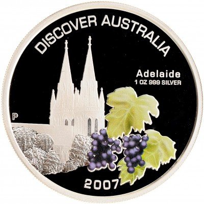 Купить Австралия 1 доллар 2007 "Аделаида"