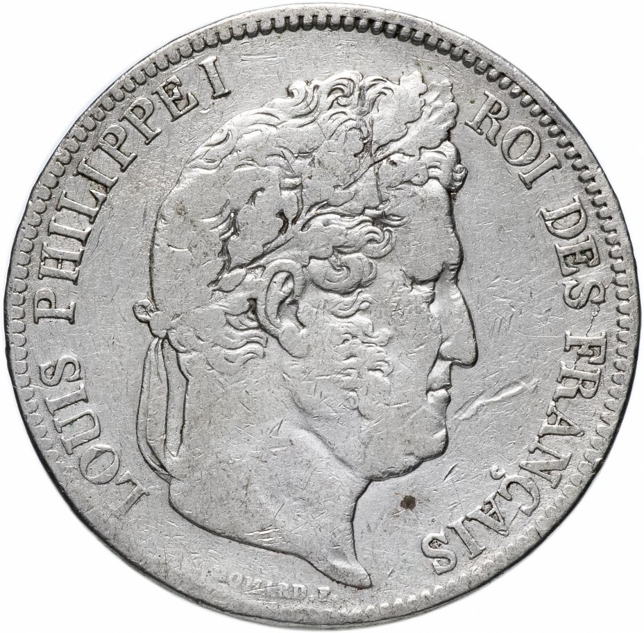 купить Франция 5 франков 1838