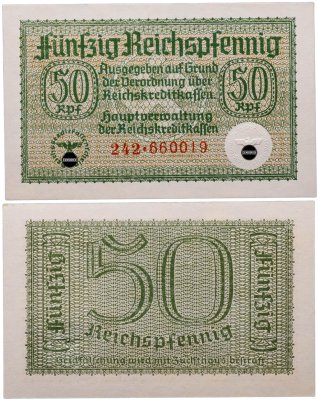 купить Германия 50 рейхспфеннигов 1940-1945 "Немецкие оккупационные территории"