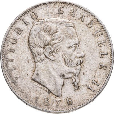 купить Италия 5 лир 1876