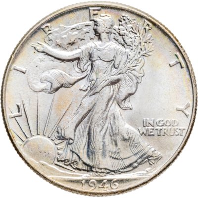 купить США 50 центов (1/2 доллара, half dollar) 1946 Walking Liberty Half Dollar