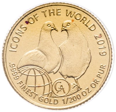 купить Руанда 10 франков 2019 Голуби