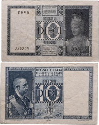 купить Италия 10 лир 1935