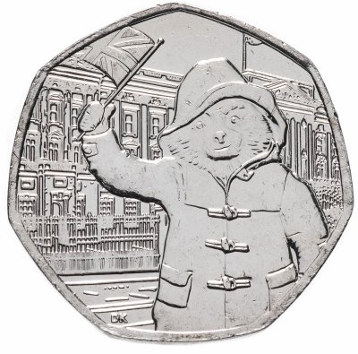 купить Великобритания 50 пенсов 2018 "Паддингтон у Букингемского дворца"