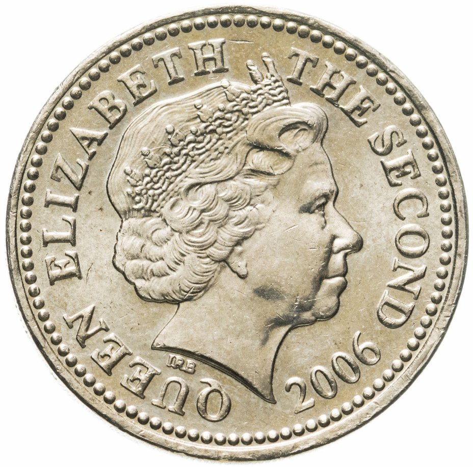 Монета джерси 1 фунт (pound) 2006 стоимостью 648 руб.