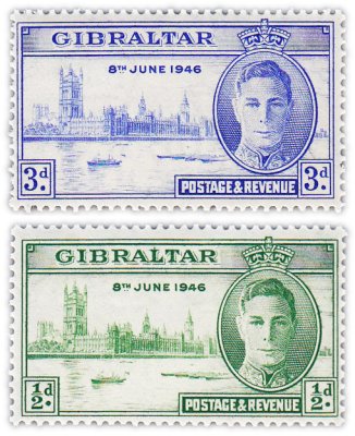 купить Гибралтар набор из 2 марок 1946