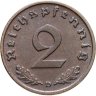 Купить Германия (Третий рейх) 2 рейхспфеннига (reichspfennig) 1939 D