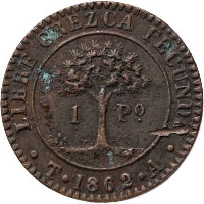 купить Гондурас 1 песо 1862