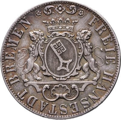 купить Германия, Бремен 36 гротенов (grote) 1845