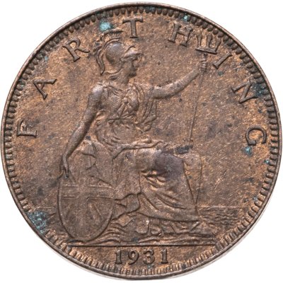 купить Великобритания 1 фартинг (farthing) 1931