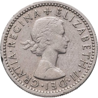 купить Великобритания 6 пенсов (pence) 1954