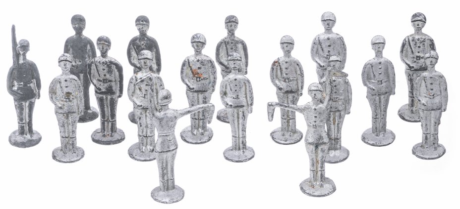 купить Набор оловянных солдат  (17 штук) в подборе, олово, СССР, 1970-1990 гг.