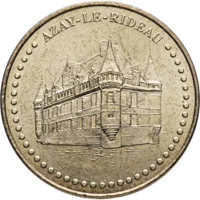 купить Франция туристический жетон "Замок Азе-лё-Ридо" 2008