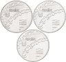 Купить Украина Набор 3 монет Олимпийские Игры Солт-Лейк-Сити 2 гривны 2001-2002 годов