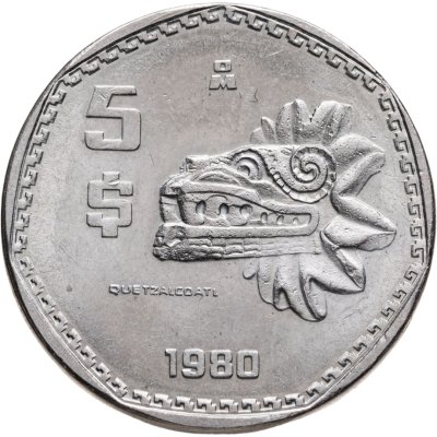купить Мексика 5 песо (pesos) 1980