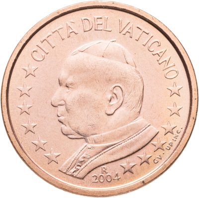 купить Ватикан 5 центов (cents) 2004 "Портрет Папы Иоана Павла II"