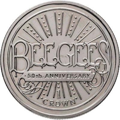 купить Остров Мэн 1 крона (crown) 2009 "50 лет Bee Gees"
