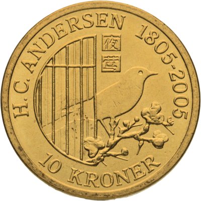 купить Дания 10 крон (kroner) 2007 Сказка - Соловей