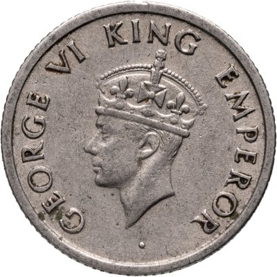 купить Индия (Британская) 1/4 рупии (rupee) 1947