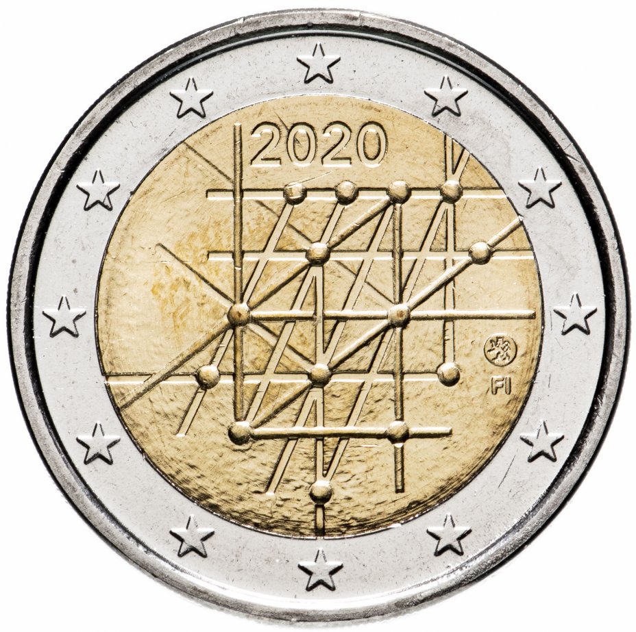 купить Финляндия 2 евро (euro) 2020 "100 лет университету Турку"