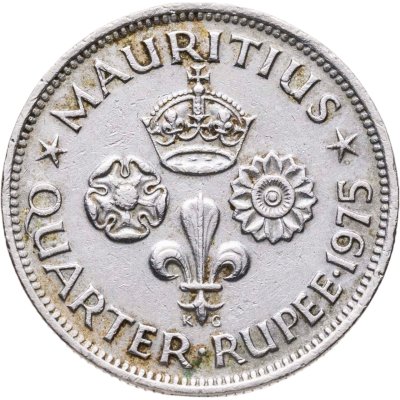 купить Маврикий 1/4 рупии (rupee) 1975