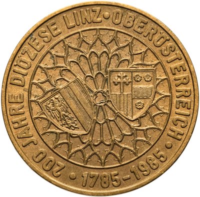купить Австрия 20 шиллингов 1985 "200 лет Епархии в Линце"