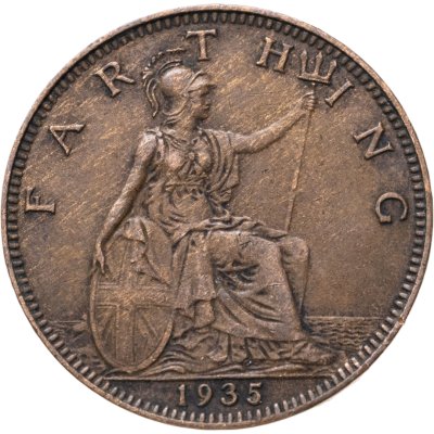 купить Великобритания 1 фартинг (farthing) 1935