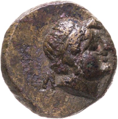 купить Боспор Киммерийский, Перисад IV., Обол чекан Пантикапей 150 -140 год до н.э. (Голова Аполлона в венке вправо/Лук в горите)
