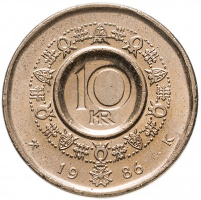 купить Норвегия 10 крон (kroner) 1986