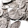 Купить Серебряная копейка Петра I 1697-1716 гг (случайный год)