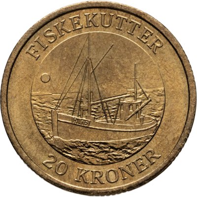 купить Дания 20 крон (kroner) 2010 "Рыболовецкая лодка"
