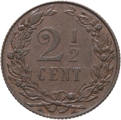 купить Нидерланды 2 1/2 цента (cent) 1904