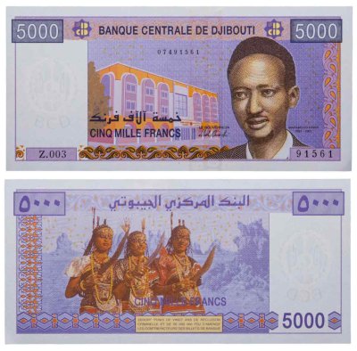 купить Джибути 5000 франков 2002