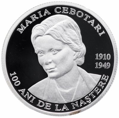 купить Молдавия 50 лей 2010 "Мария Чеботарь - 100 лет со дня рождения"