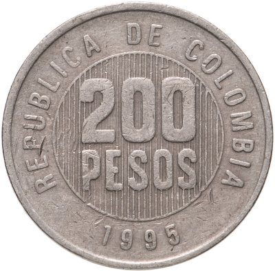 купить Колумбия 200 песо (pesos) 1995