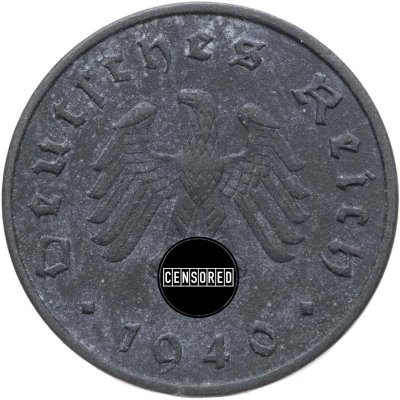 купить Германия, Третий рейх 10 рейхспфеннигов (reichspfennig) 1940 двор А