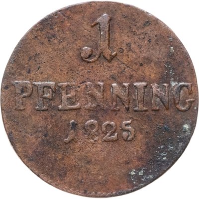 купить Германия, Бавария 1 пфенниг 1825