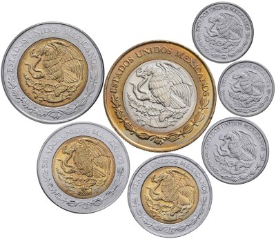 купить Мексика. Набор №15 (7 монет. 4 биметалла) 2010-2011