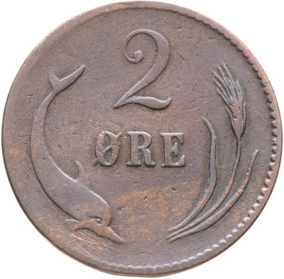 купить Дания 2 эре (ore) 1875