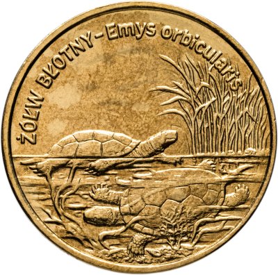 купить Польша 2 злотых 2002 "Болотная черепаха"