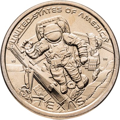 купить США 1 доллар 2025 D Американские инновации - Космический центр имени Линдона Джонсона в Техасе