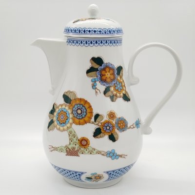 купить Кофейник с цветочным декором, фарфор, деколь, Kahla, ГДР, 1968-1987 гг.