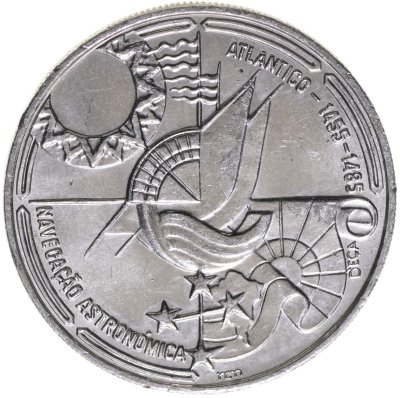купить Португалия 100 эскудо (escudos) 1990 "Золотой век открытий - Астронавигация"