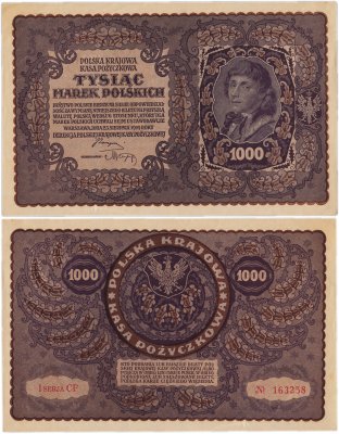 купить Польша 1000 марок 1919 (Pick 29)
