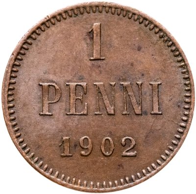 купить 1 пенни (penni) 1902 Российская Финляндия