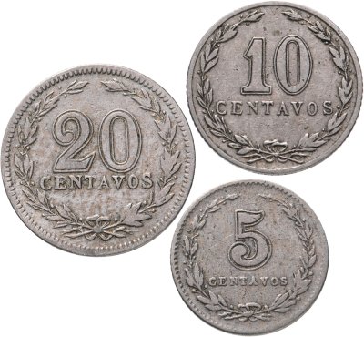 купить Аргентина набор 1897 - 1912 год (3 штуки)
