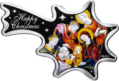 купить Ниуэ 1 доллар 2015 Proof "Рождественская звезда - Счастливого Рождества и Нового года" в футляре с сертификатом